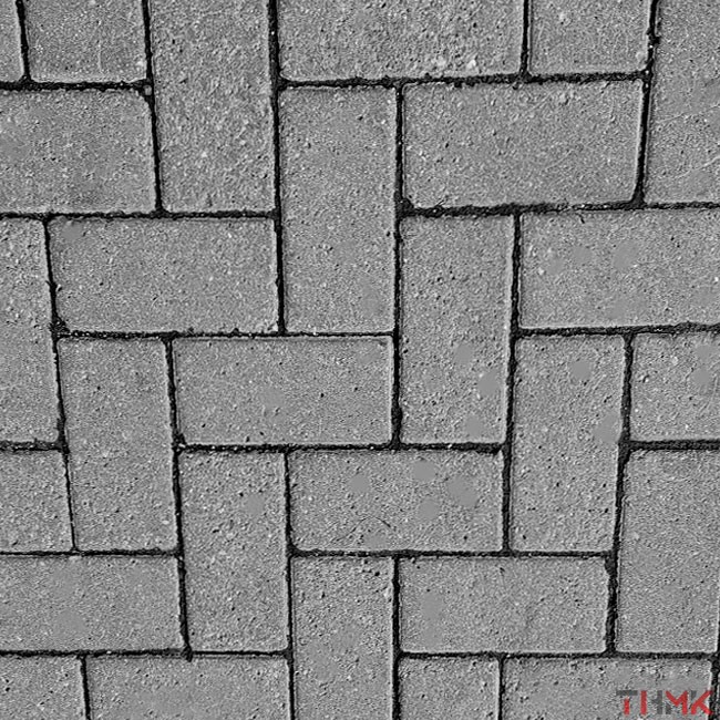 Брусчатка кирпичик серый 200x100x40 мм